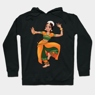 Dancing Indian Girl Colorful Creative Design Hoodie